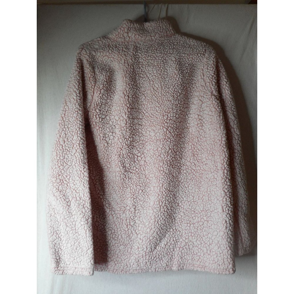 Fleece 1X Pink Pullover 1/4 zip henley long sleeve top Just be - Picture 2 of 6